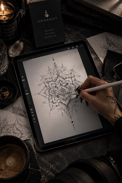 ORNADOT Premium - Tattoo Procreate Brushes