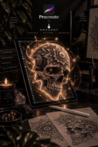ORNADOT Advanced - Tattoo Procreate Brushes