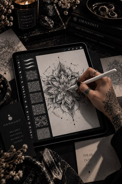 ORNADOT Basic - Tattoo Procreate Brushes