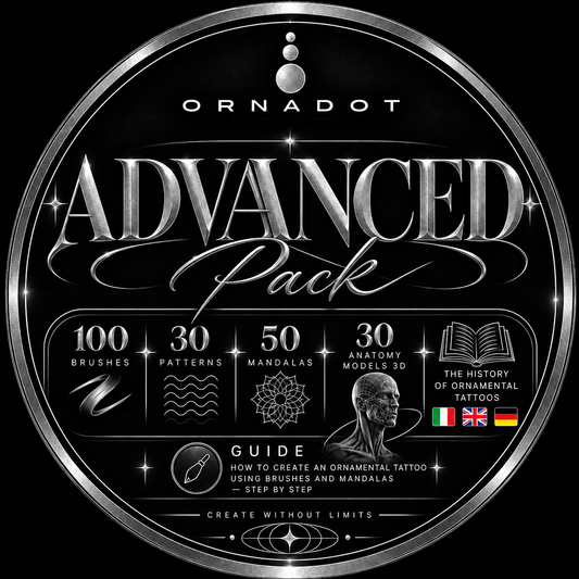 ORNADOT Advanced - Tattoo Procreate Brushes