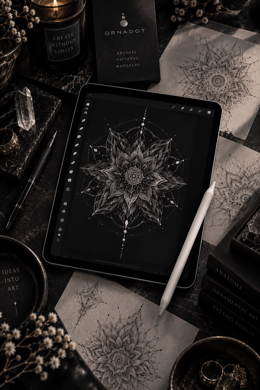 ORNADOT Basic - Tattoo Procreate Brushes