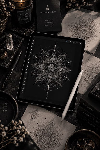 ORNADOT Basic - Tattoo Procreate Brushes
