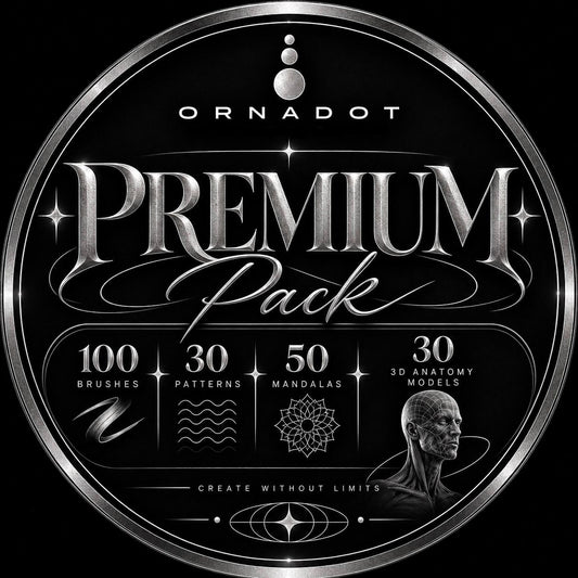 ORNADOT Premium - Tattoo Procreate Brushes